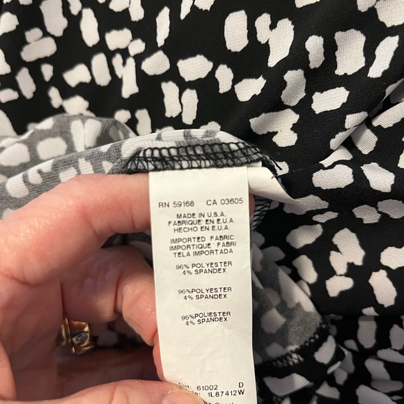 Karen Kane black/white swing dress - Picture 4 of 4